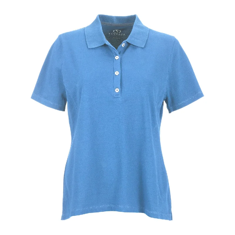 Vantage Women's Carolina Blue Perfect Polo