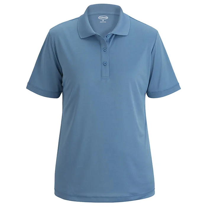 Edwards Women's Marine Blue Mini-Pique Snag-Proof Polo