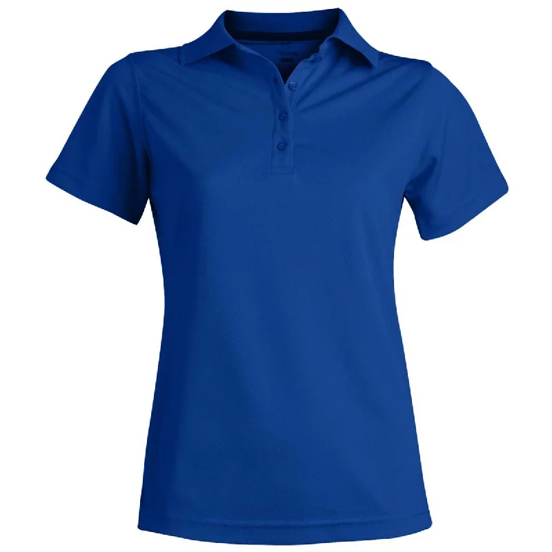 Edwards Women's Royal Hi-Performance Mesh Short Sleeve Polo