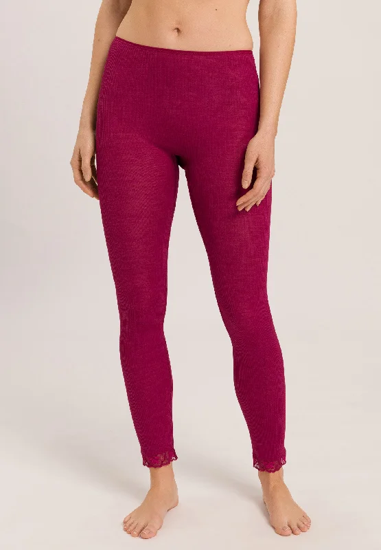 70969 Woolen Lace Leggings - 2406 Intense Garnet