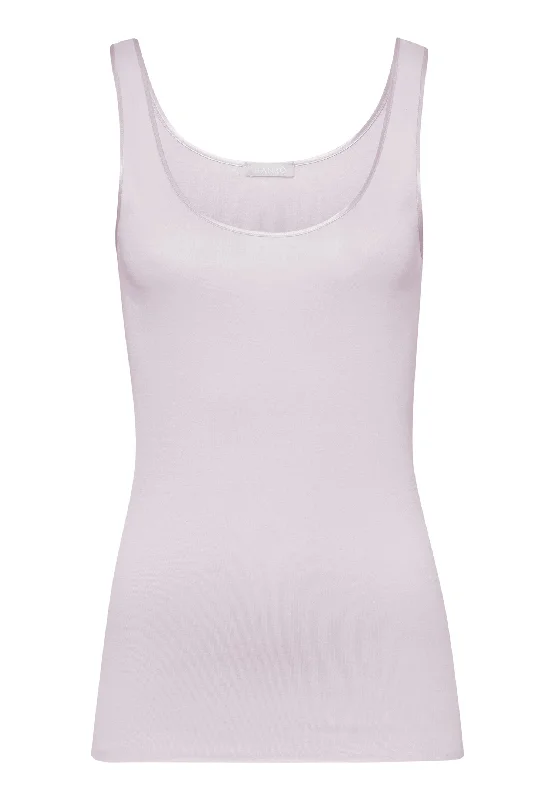 71604 Cotton Seamless Round Neck Tank Top - 1486 Lupine Love