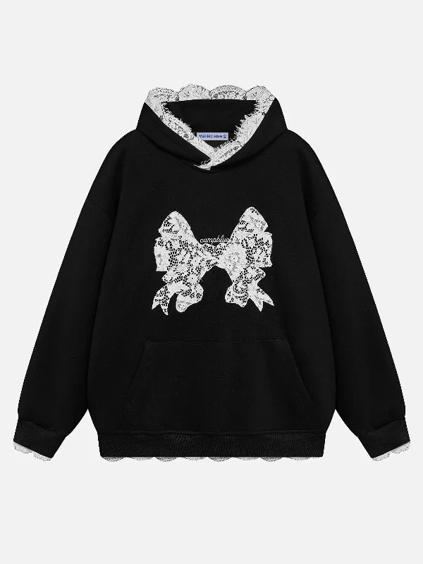 Aelfric Eden Lace Patchwork Hoodie