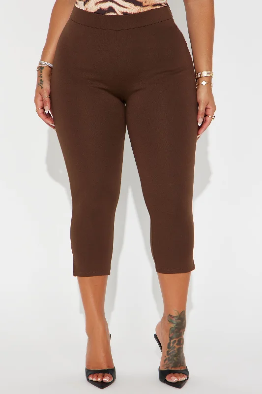 All My Potentials Capri Legging - Chocolate