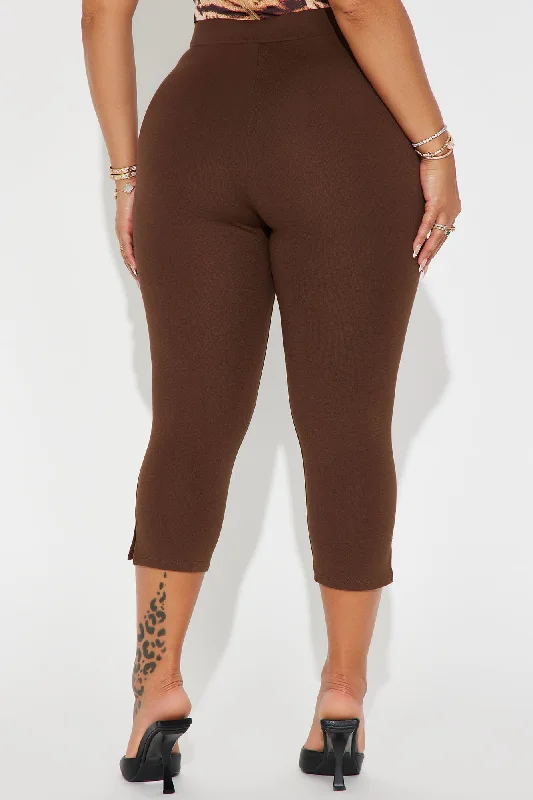 All My Potentials Capri Legging - Chocolate