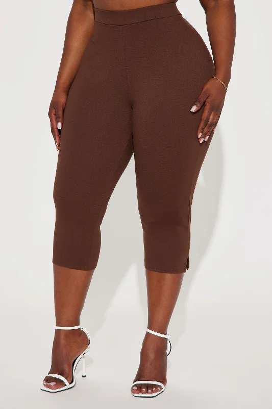 All My Potentials Capri Legging - Chocolate