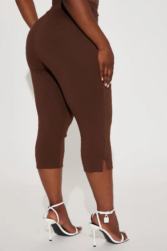 All My Potentials Capri Legging - Chocolate