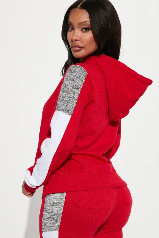 Analissa Pullover Hoodie - Red