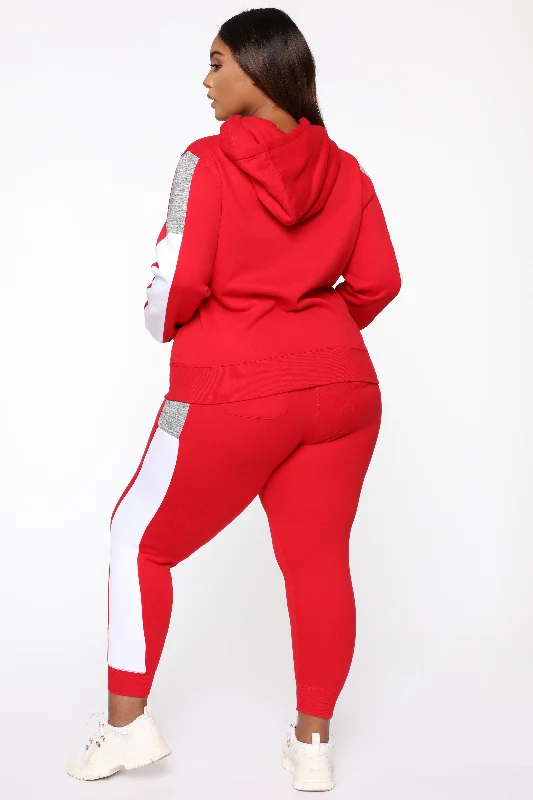 Analissa Pullover Hoodie - Red