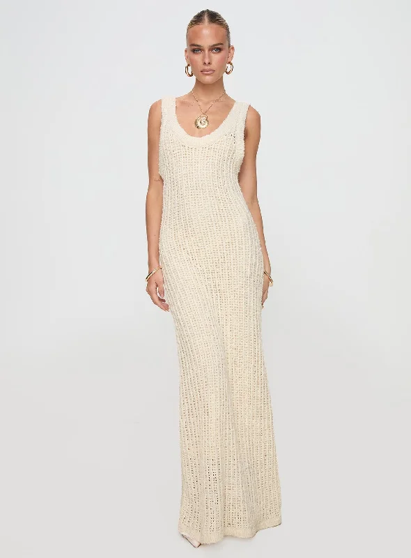 Andiamo Maxi Dress Cream