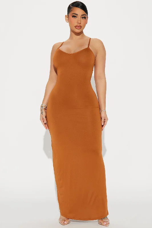 Annie Maxi Dress - Brown