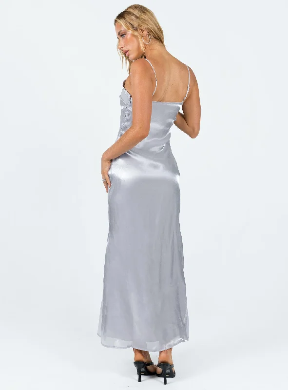 Beryl Maxi Dress Silver