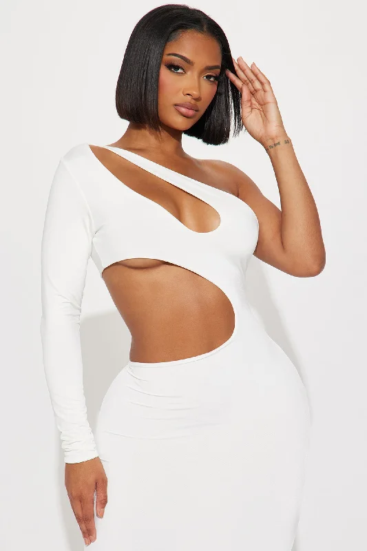 Carmela Cutout Maxi Dress - White