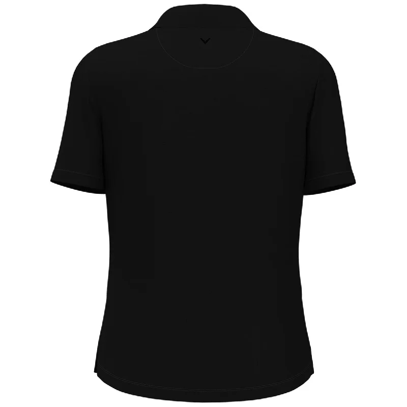 Callaway Women's Black Micro Texture Polo