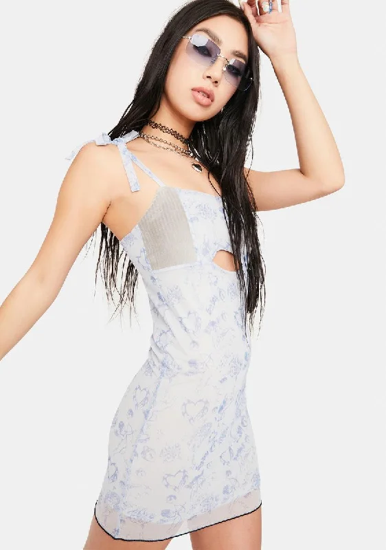 Cupid Love Mesh Mini Dress