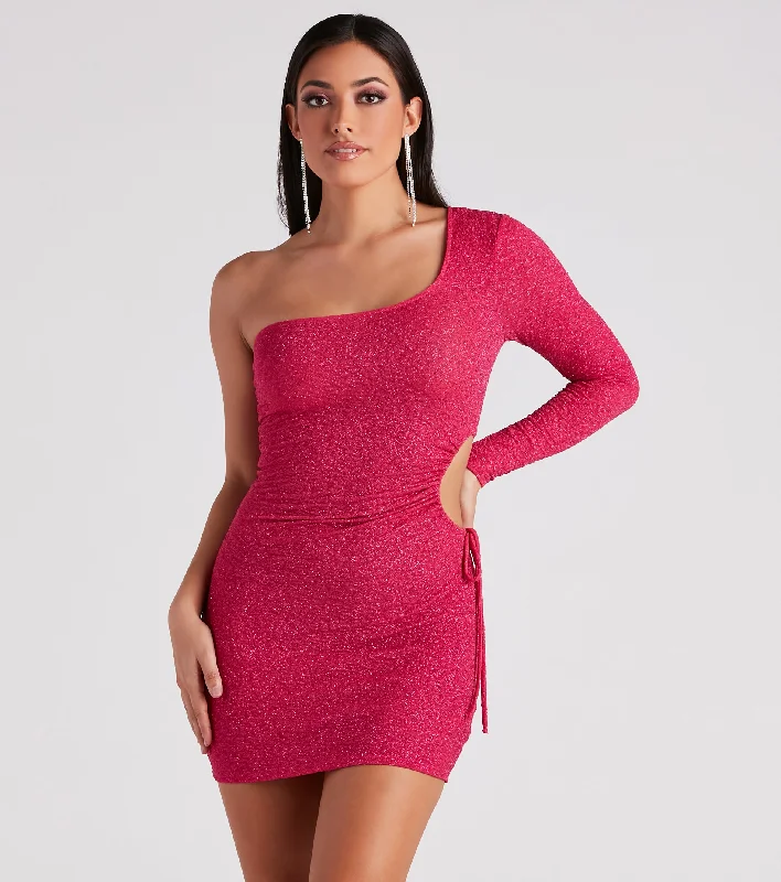 Cut Out For Glitter Mini Dress