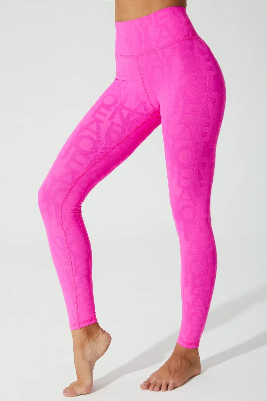 Déese Fleur Legging 3D - Dark Pink Purple