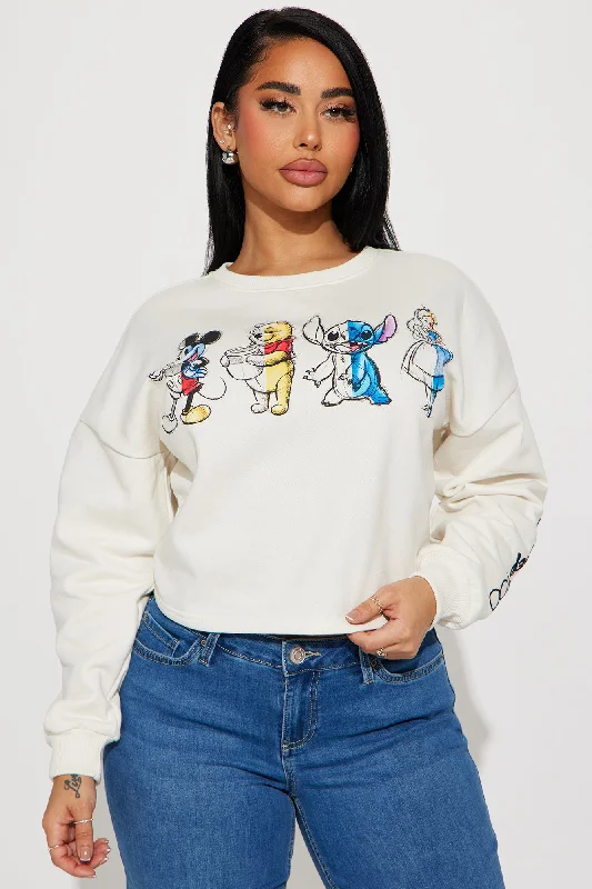 Disney Characters Crew Neck Sweatshirt - Ivory