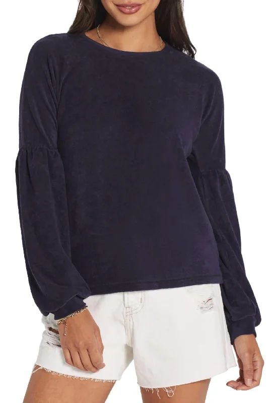 Drop Shoulder Sweatshirt In Navy