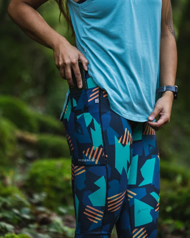 Fresh Air 2.0 Recycled Leggings - Deep Navy Camo