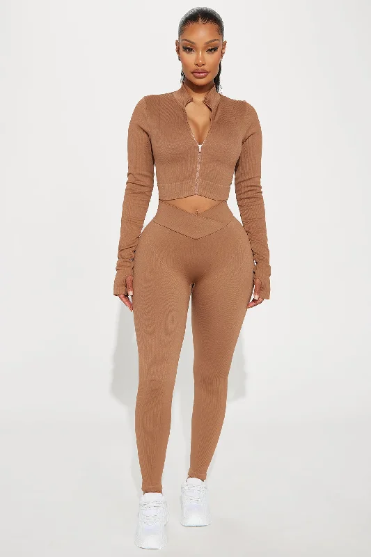 Gianna Seamless Active Legging - Mocha