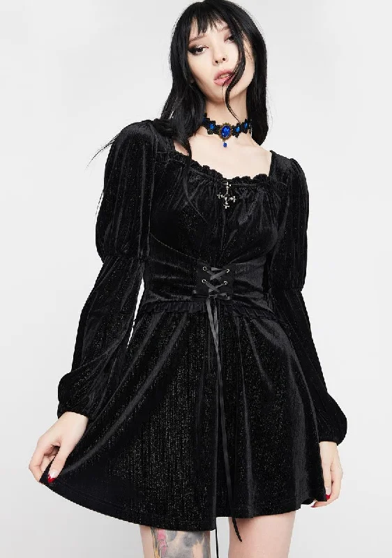 Gothic Dreamlike Velvet Dress