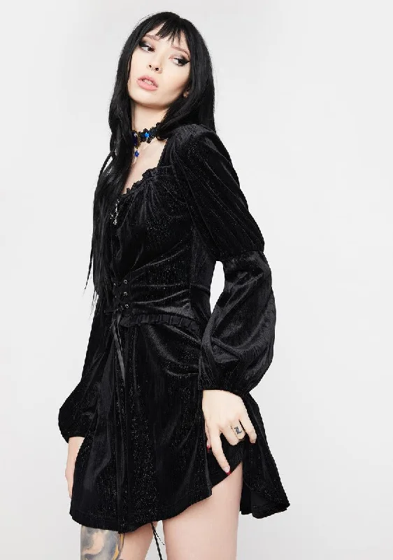 Gothic Dreamlike Velvet Dress