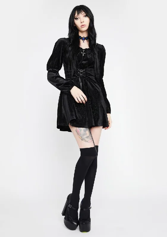 Gothic Dreamlike Velvet Dress