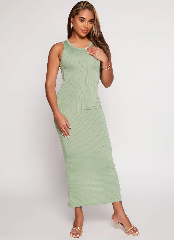 Daisy Ribbed Maxi Tank Dress