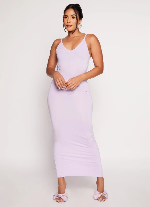 Daisy V Neck Bodycon Maxi Dress