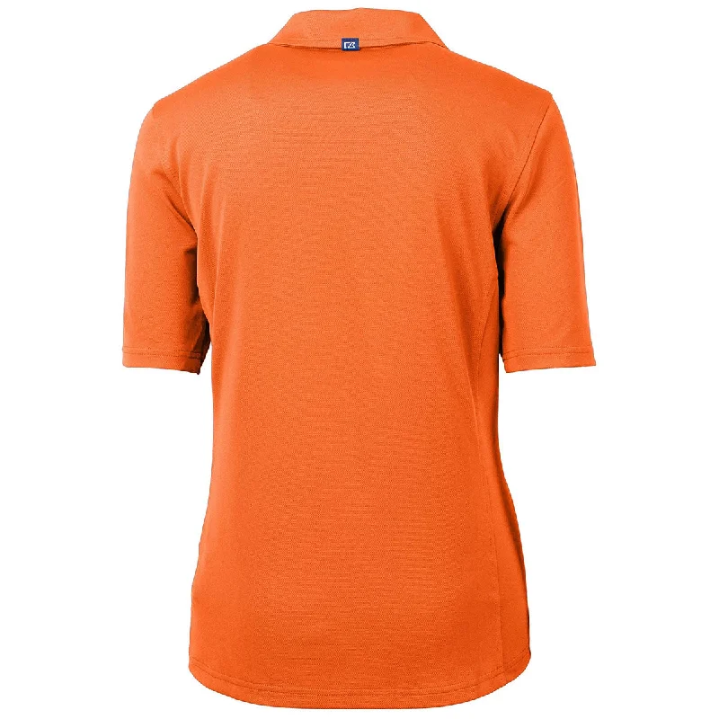 Cutter & Buck Women's Orange Burst Virtue Eco Pique Recycled Polo