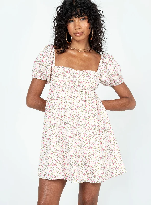 Let's Dance Mini Dress Pink Floral