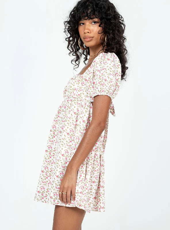 Let's Dance Mini Dress Pink Floral