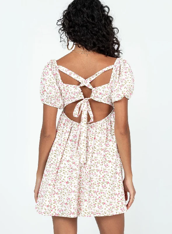 Let's Dance Mini Dress Pink Floral