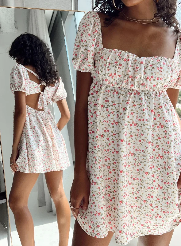 Let's Dance Mini Dress Pink Floral