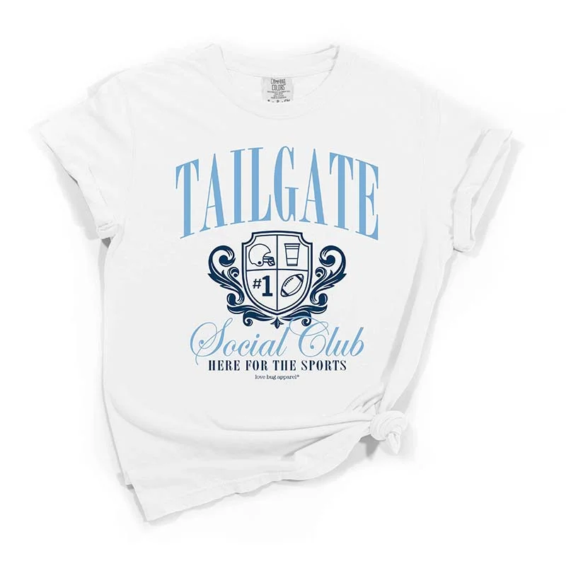 Tailgate Social Club Short Sleeve T-Shirt in Light Blue