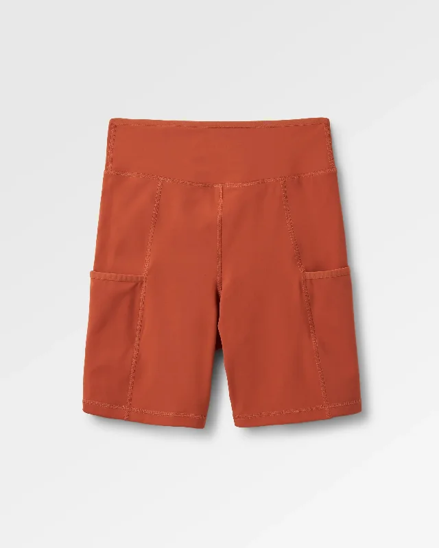 Mantra Recycled Active Shorts - Baked Clay