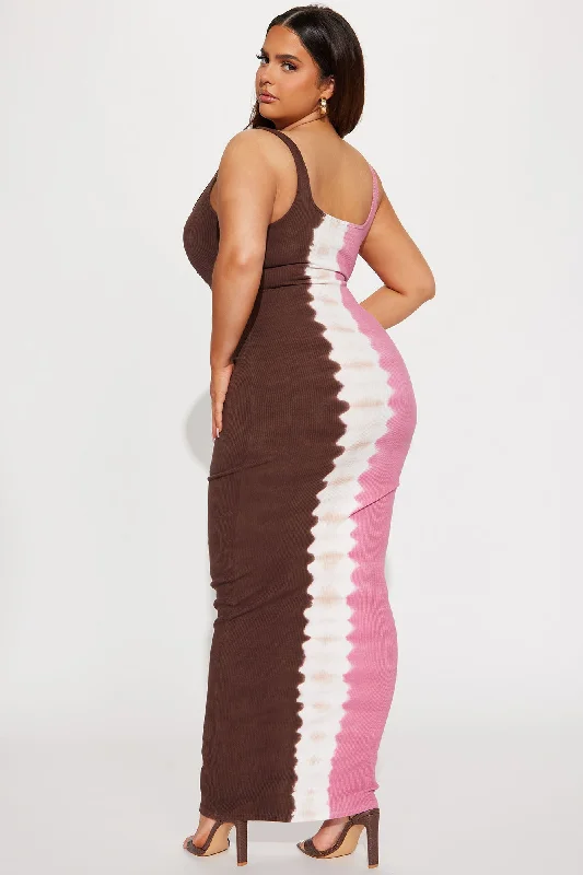 Meadow Tie Dye Maxi Dress - Pink/combo