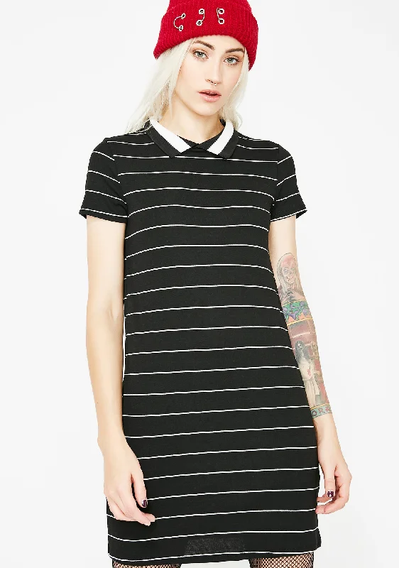 Midnight Down Low Polo Dress