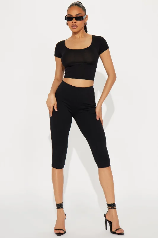 Monaco Capri Legging - Black