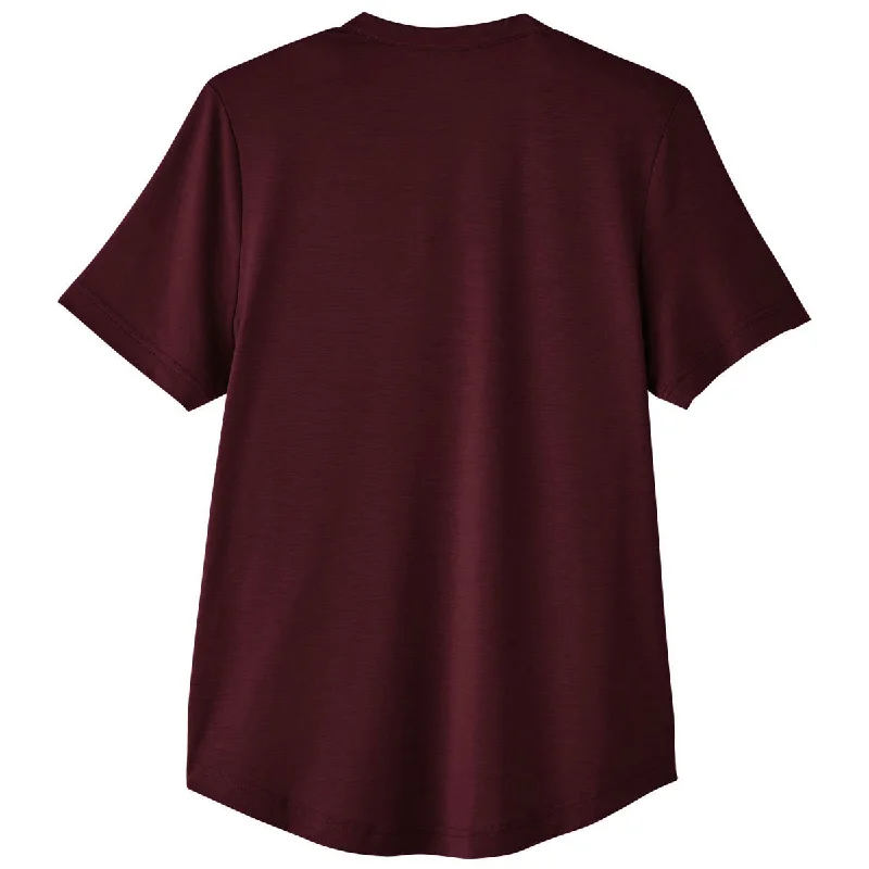 North End Women's Burgundy Jaq Snap-Up Stretch Performance Polo