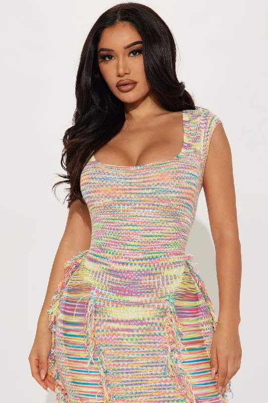 Nessa Knit Maxi Dress - Multi Color