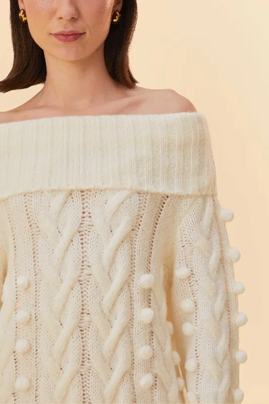 Off-White Braided Midi Sweater Dress