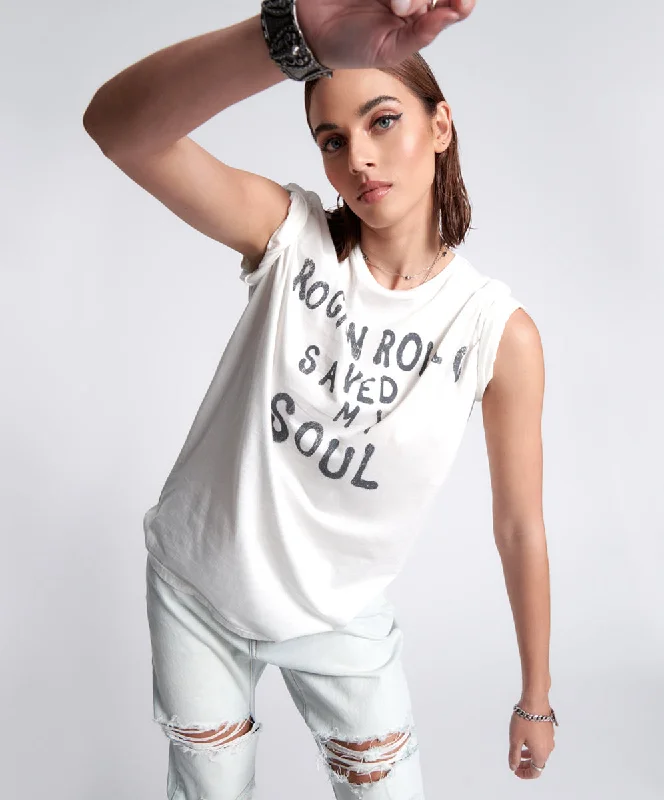 ORGANIC ROCK N ROLL SAVED MY SOUL UNISEX TEE