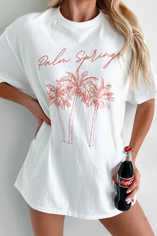 ""Palm Springs"" Graphic T-Shirt (White)