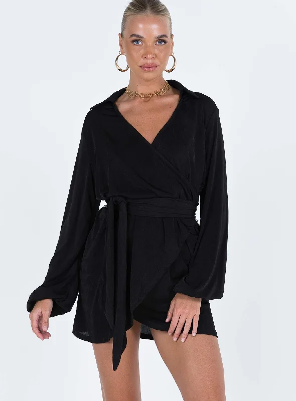 Party Time Mini Dress Black Tall