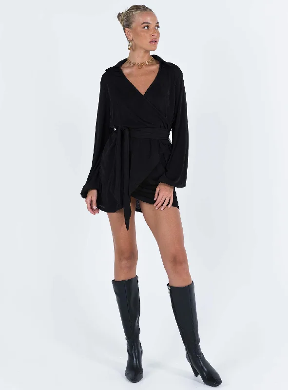 Party Time Mini Dress Black Tall