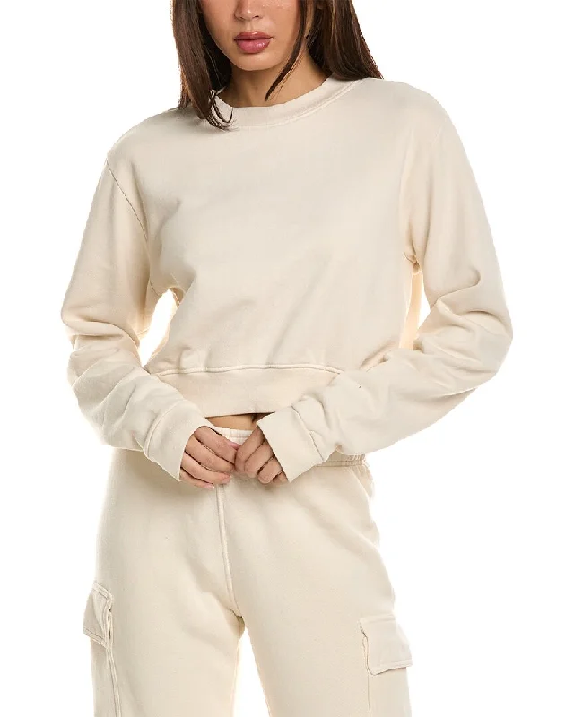 perfectwhitetee Cropped Crewneck Sweatshirt