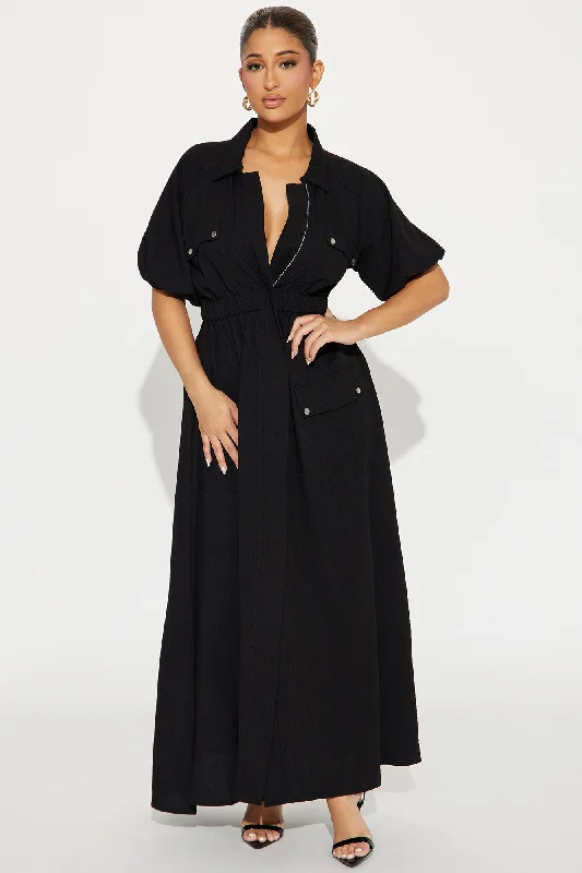 Polina Maxi Dress - Black