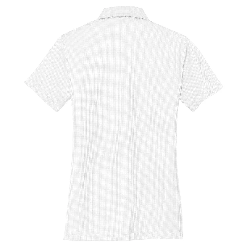 Port Authority Women's White Performance Jacquard Polo