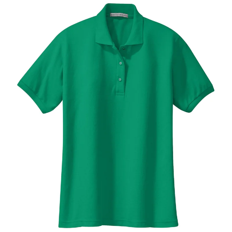 Port Authority Women's Kelly Green Silk Touch Polo